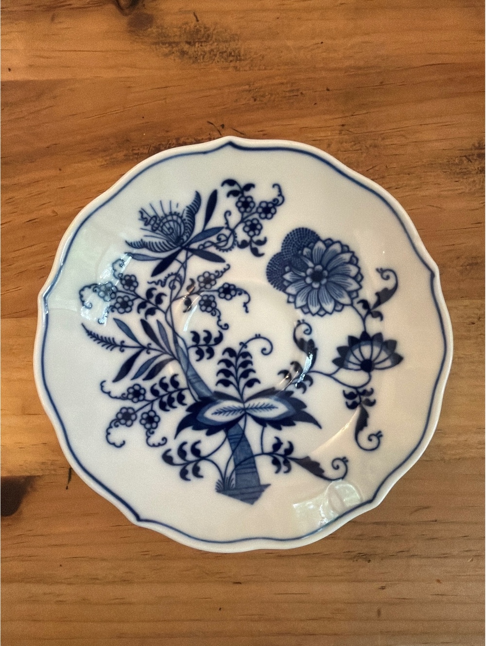 Vintage Blue Danube China Blue Onion Pattern Saucer